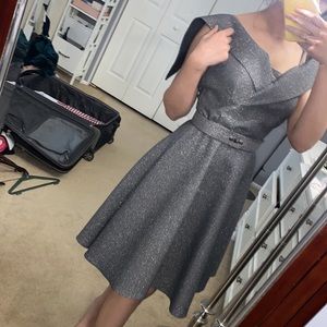 Silver party dress